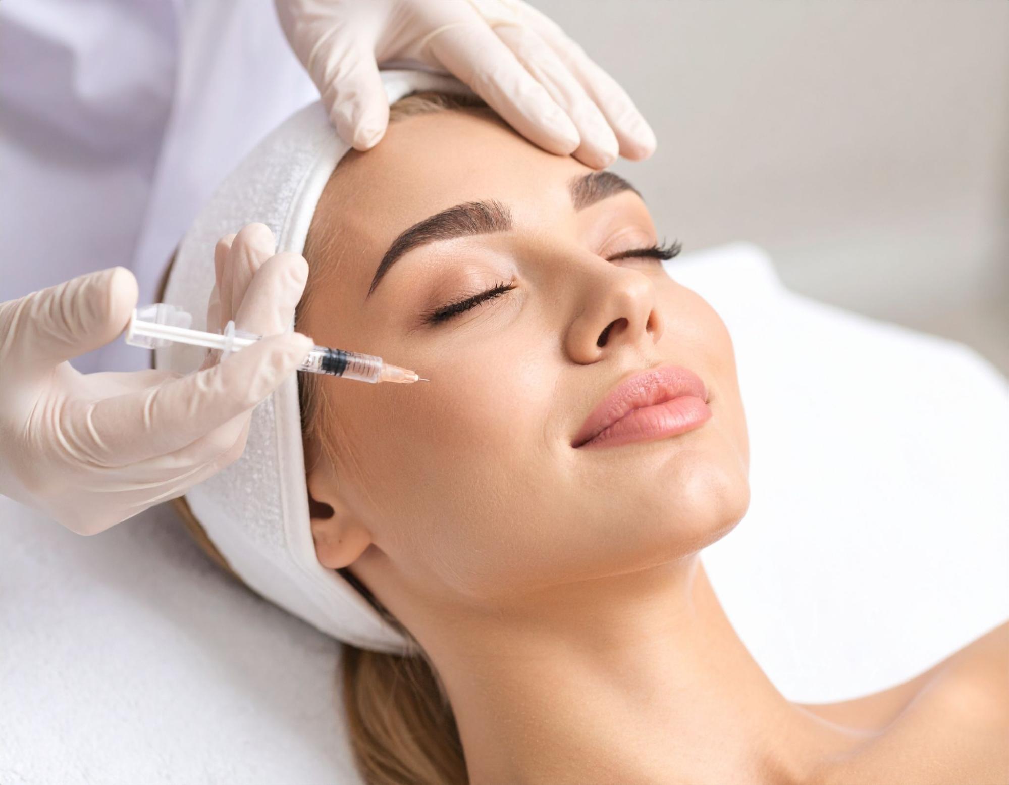 注射を受ける女性