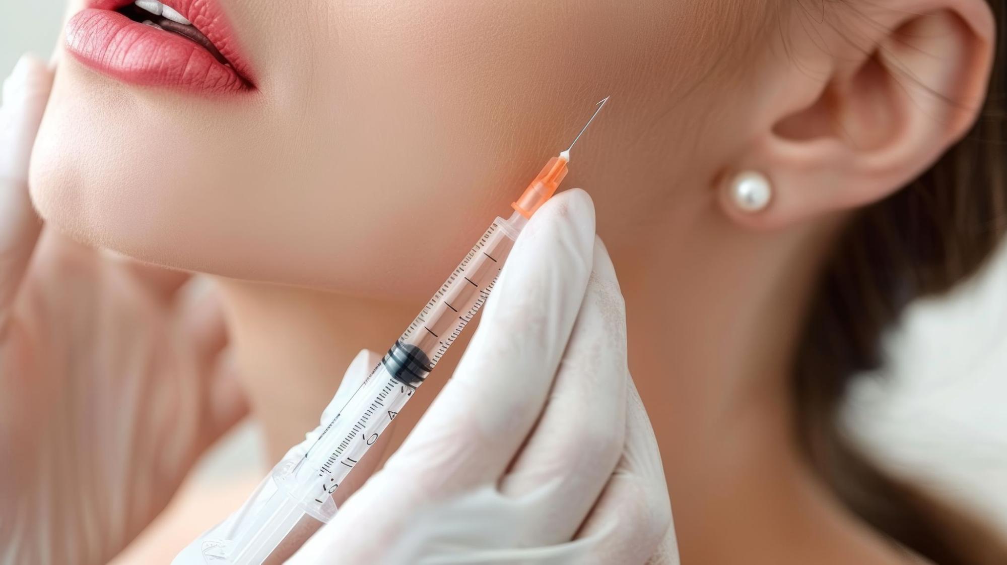 注射を受ける女性